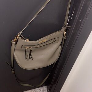 Steve Madden Olive Crossbody Bag with Gold Accents
